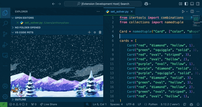 VS Code Pets